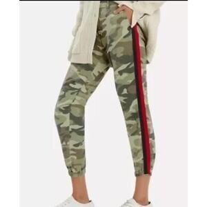 Mother Pants Green The No Zip Misfit Double Time Camouflage Side Stripe Size 25